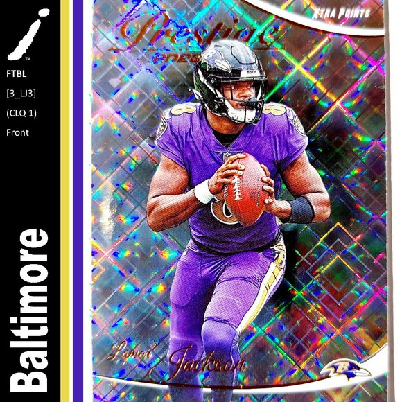 Baltimore Ravens (Lamar Jackson) - FTBL [3_LJ3] - Picture 1 of 3